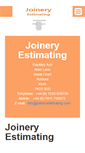 Mobile Screenshot of joineryestimating.com